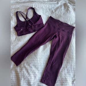 Maroon Lululemon Set Size 6 and 8